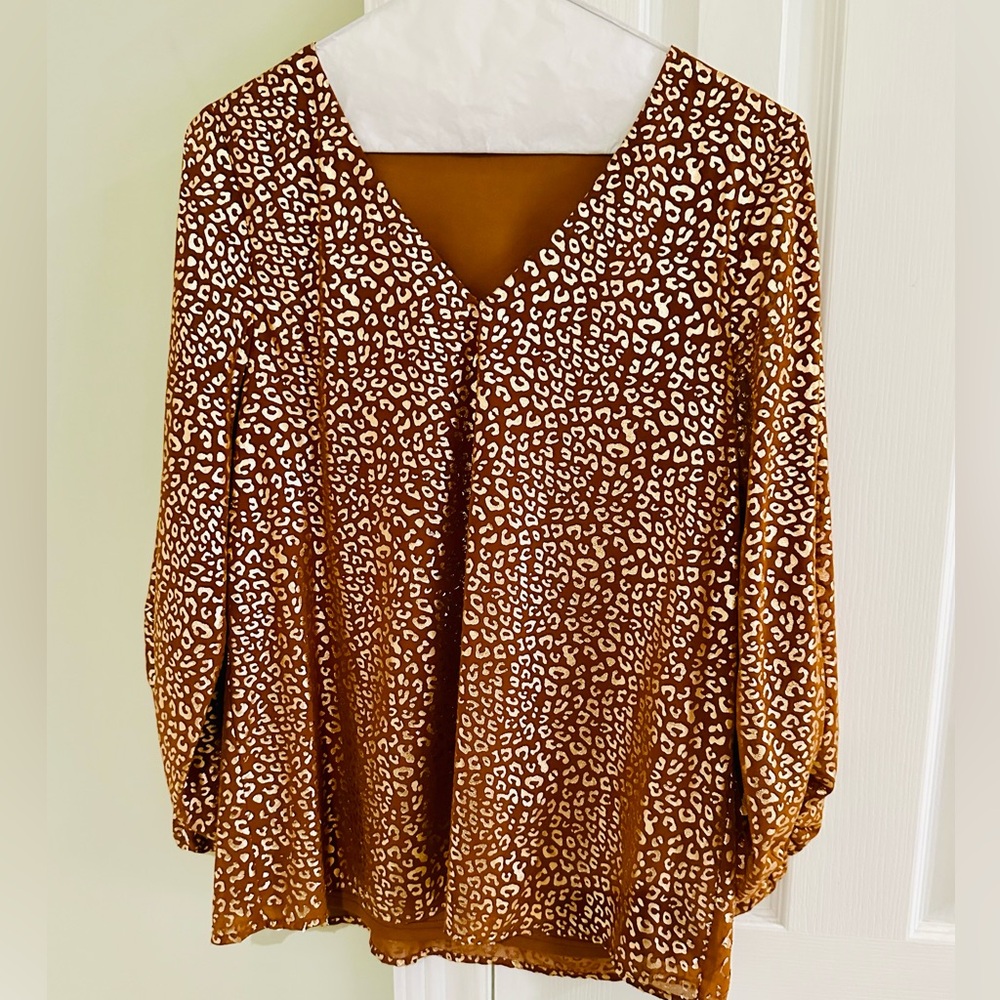 Ladies vibrant jewel toned oversized blouse